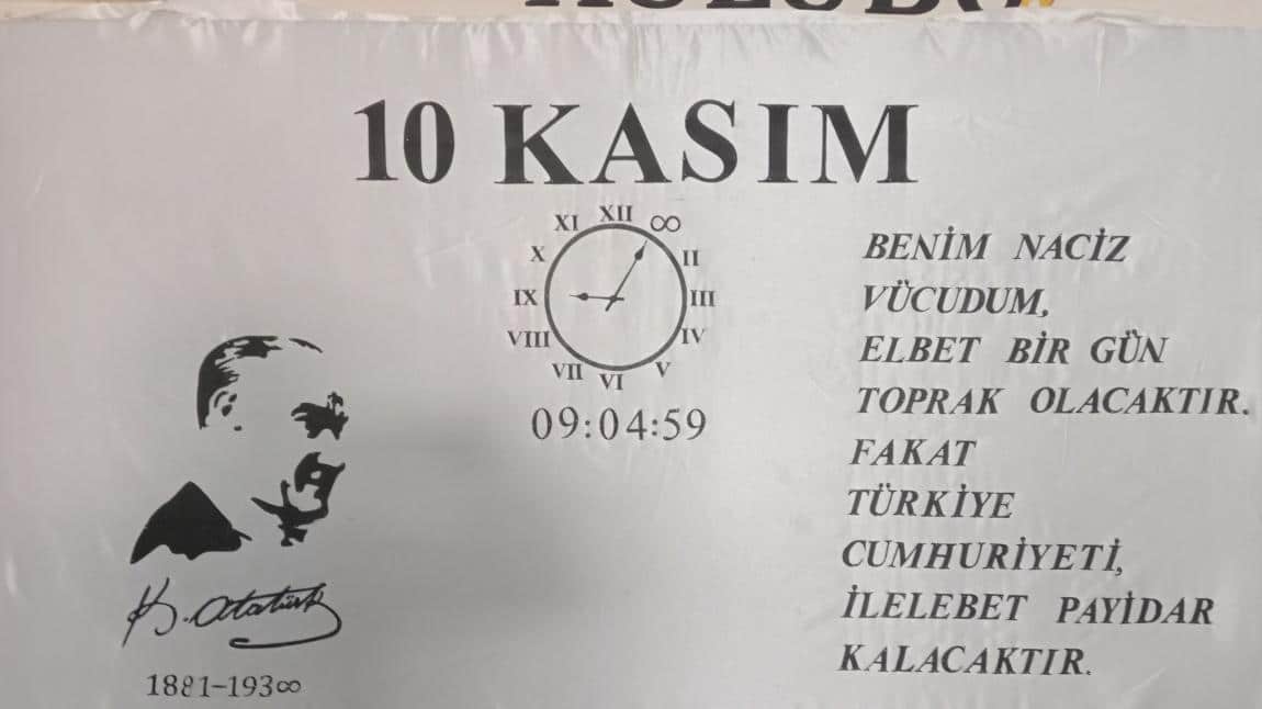 10 KASIM ATATÜRK'Ü ANMA PROGRAMI